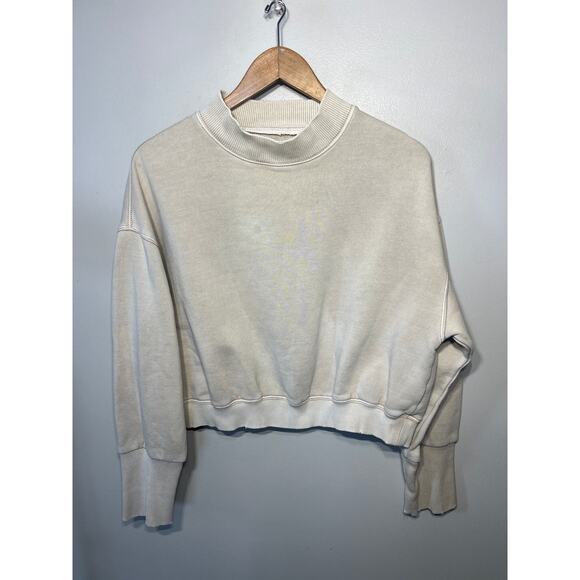 We The Free Sweatshirt Cropped Stretch Notched Cropped Comfy Casual Lounge S - Picture 1 of 8